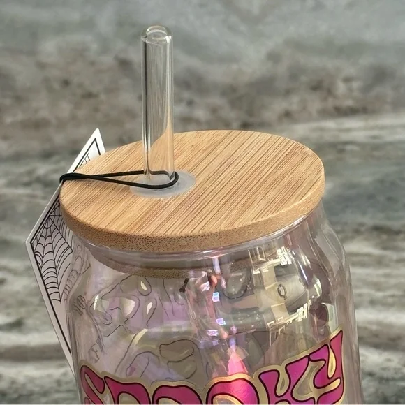 Spooky Vibes Retro Halloween Glass Sipper Set - Picture 4 of 4